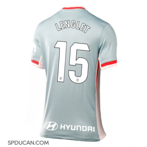 Zenski Nogometni Dres Atletico Madrid Clement Lenglet #15 Gostujuci 2024-25 Kratak Rukav